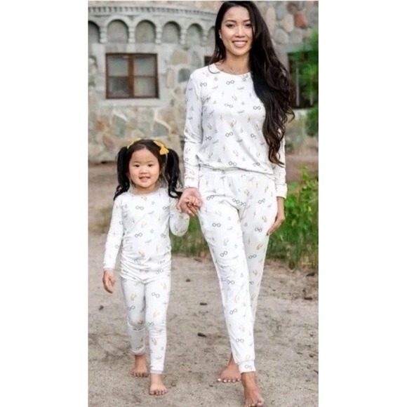 Kyte BABY Other - Kyte Baby Women's M Adult Harry Potter Jogger Pajama Set Pjs White Bamboo